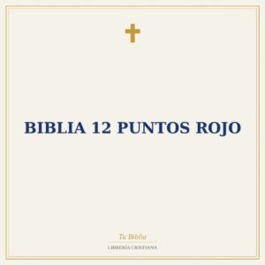 Biblia 12 puntos rojo