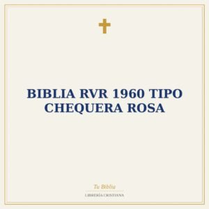 Biblia RVR 1960 Tipo Chequera rosa