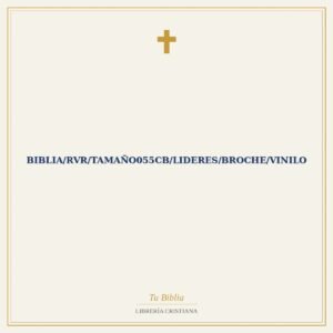 Biblia/RVR/Tamaño055CB/Lideres/Broche/Vinilo