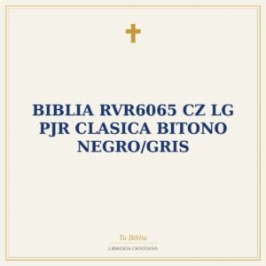 Biblia RVR6065 cz LG PJR Clasica Bitono Negro/Gris