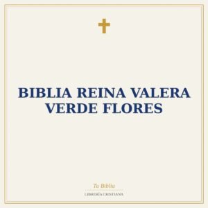 Biblia Reina valera verde flores