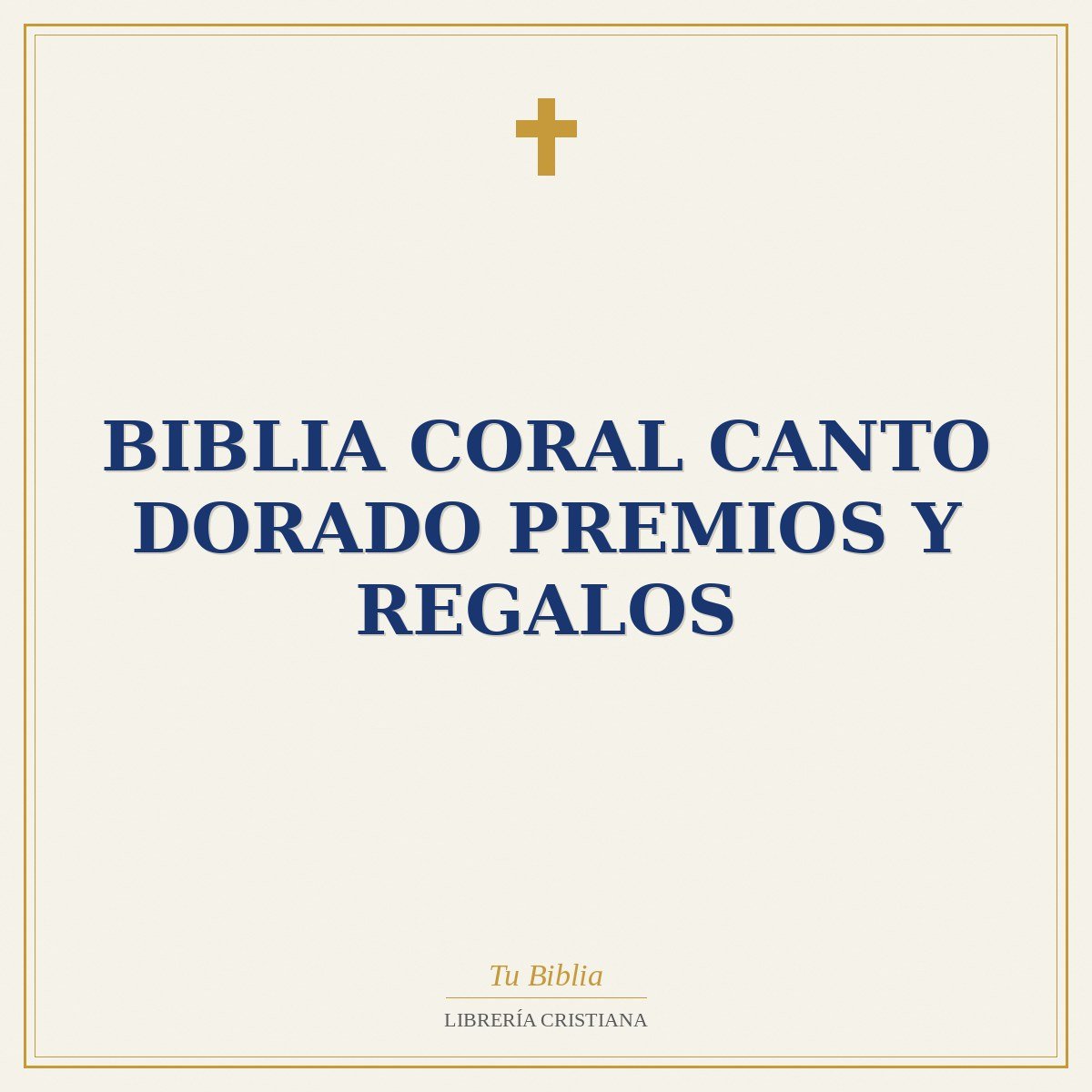 Biblia coral canto dorado premios y regalos 1 Biblia coral canto dorado premios y regalos