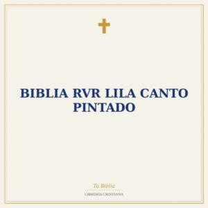 Biblia RVR lila canto pintado