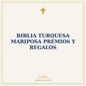 Biblia turquesa Mariposa premios y regalos