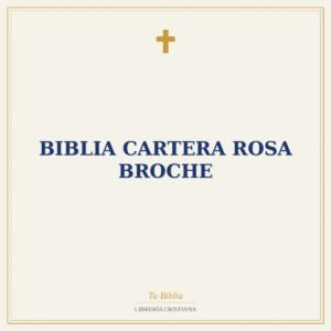 Biblia cartera Rosa Broche