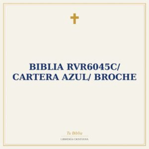 Biblia RVR6045c/ Cartera Azul/ Broche
