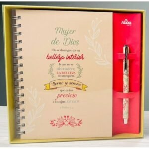 Pack Libreta y Bolígrafo. Mujer de Dios