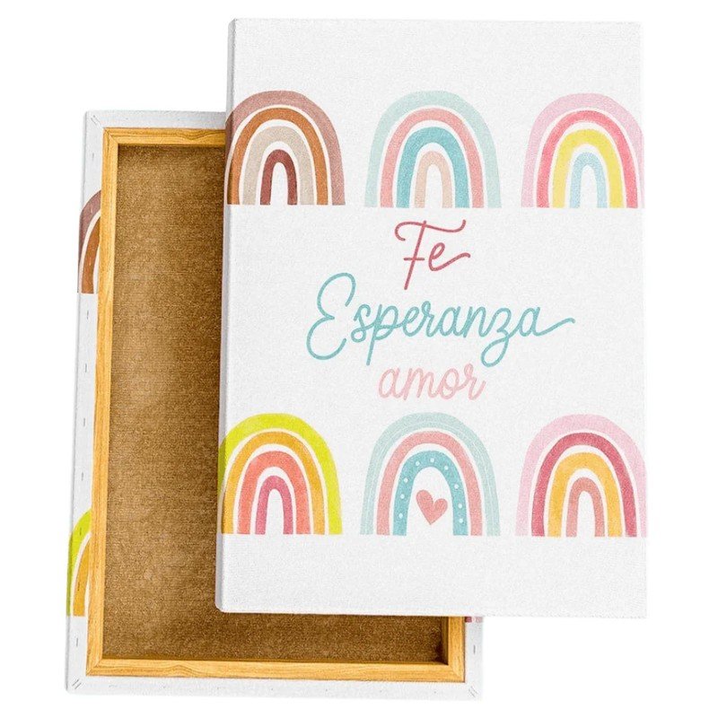 Mini Canvas Fe Esperanza Amor 1 Mini Canvas Fe Esperanza Amor