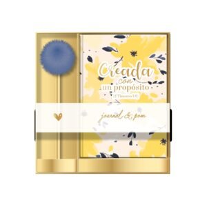 Pack Diario y Boligrafo Pom Pom: Creada con Propósito