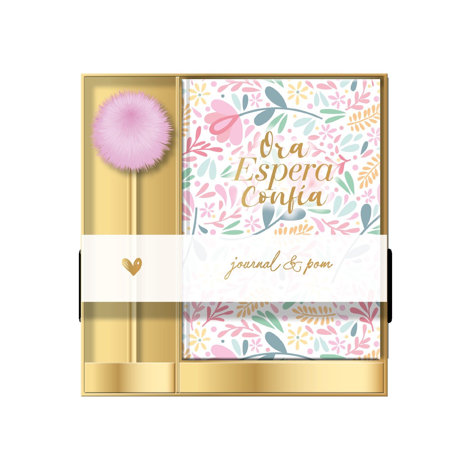 Pack Diario y Boligrafo Pom Pom: Ora Espera Confía 1 Pack Diario y Boligrafo Pom Pom: Ora Espera Confía