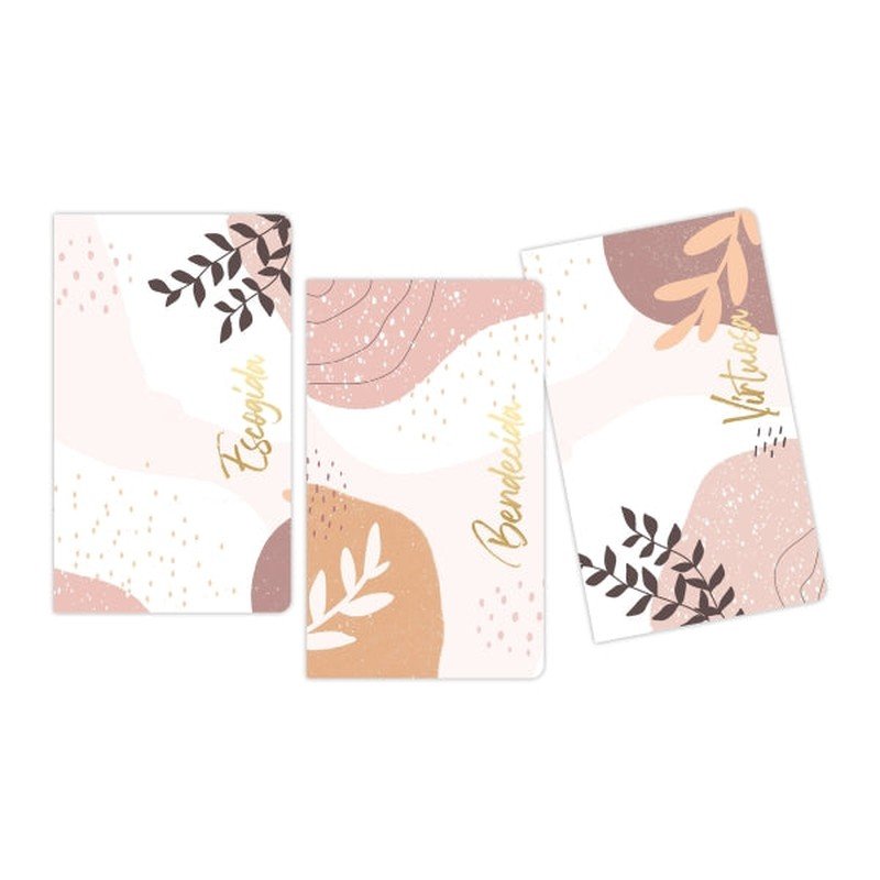 Libreta Set de 3 Floral Rosa 1 Libreta Set de 3 Floral Rosa