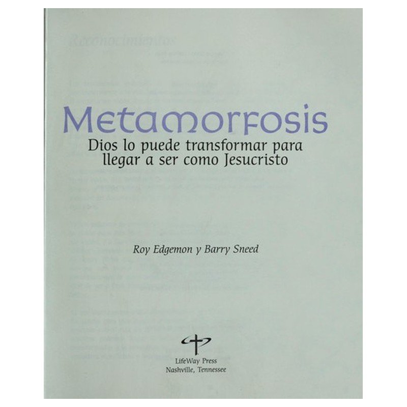 Metamorfosis/Dios Lo Puede Transformar 1 Metamorfosis/Dios Lo Puede Transformar