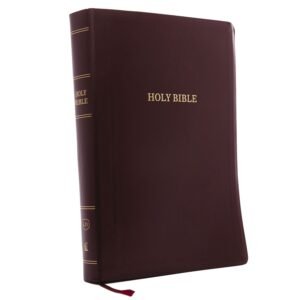 KJV Holy Bible: Super Giant Print With 43,000 Cross References, Burgundy Leather-look, Red Letter, Comfort Print: King James Version