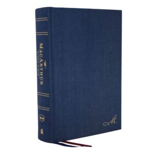 NKJV, Macarthur Study Bible, 2ND Edition, Cloth Over Board, Blue, Comfort Print: Unleashing God's Truth One Verse AT a Time