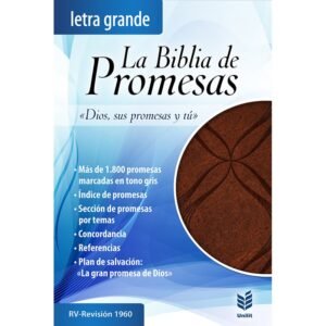 RV60 Biblia LG de promesas Cafe Canto dorado
