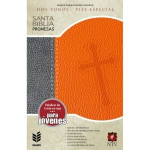 NTV Biblia de Promesas Juvenil Gris-Naranja
