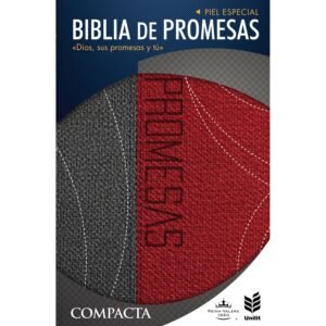 RV60 Biblia de Promesas Compacta bicolor Rojo-Gris