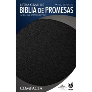 RV60 Biblia de promesas Compacta Piel especial negro, Ziper