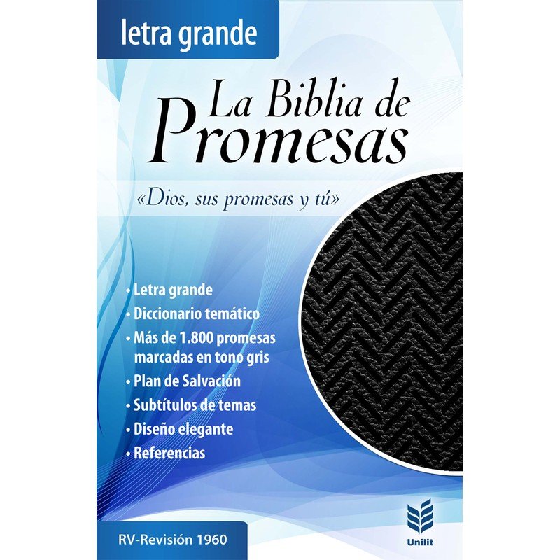 RV60 Biblia de promesas LG con cierre negra 1 RV60 Biblia de promesas LG con cierre negra