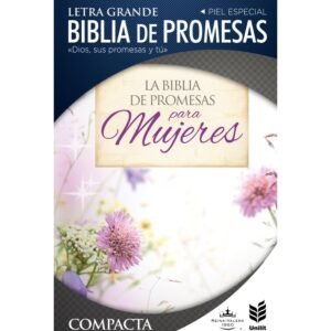 RV60 Biblia de promesas compacta, Floral, Zipper