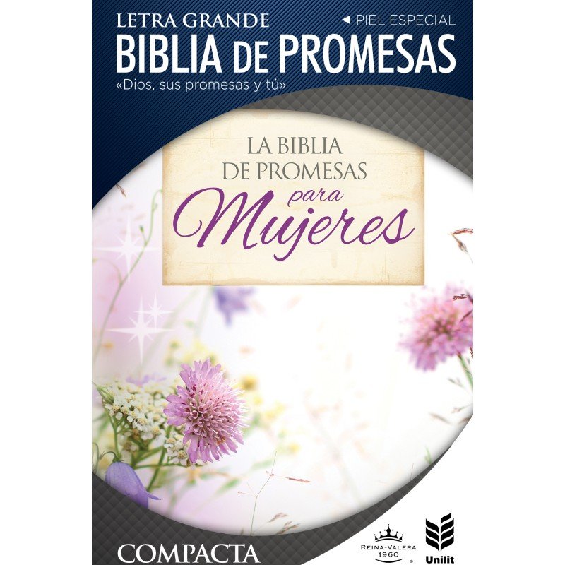 RV60 Biblia de promesas compacta, Floral, Zipper 1 RV60 Biblia de promesas compacta, Floral, Zipper