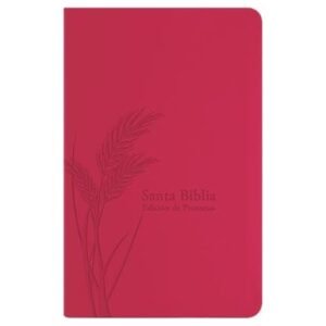 Biblia RVR 1960 Promesas Letra Grande Tamaño Manual Rosada con Índice