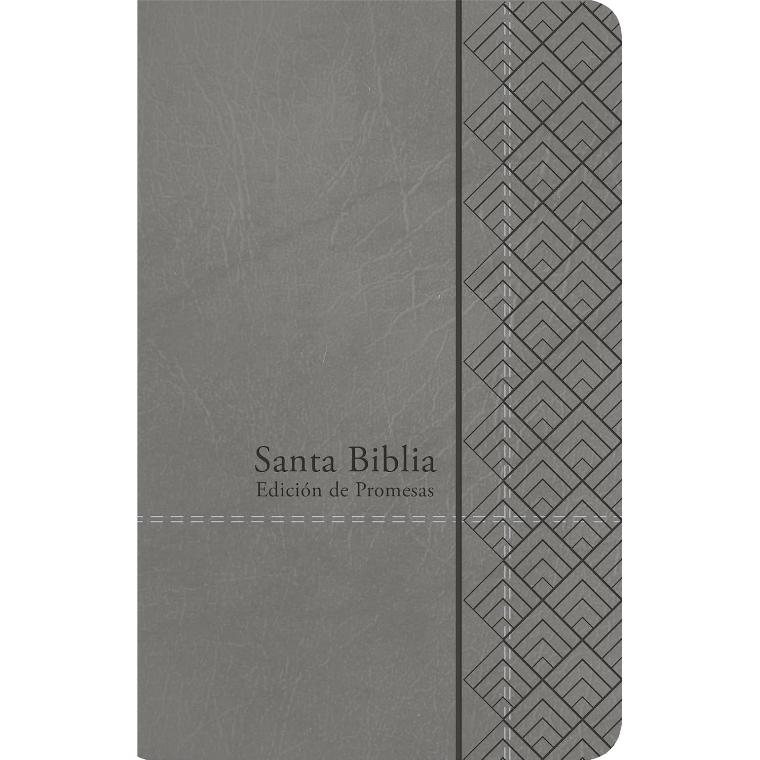 Biblia RVR 1960 Letra Grande Tamaño Manual Gris Símil Piel