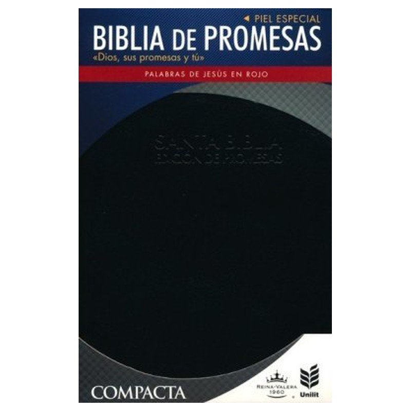 Biblia/RVR60/Promesas/Compacta/Deluxe/Negro 1 Biblia/RVR60/Promesas/Compacta/Deluxe/Negro