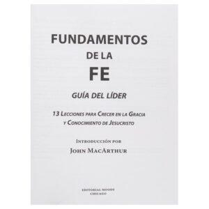Fundamentos De La Fe/Guia Del Lider
