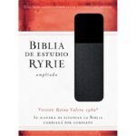 Biblia De Estudio Ryrie, Ampliada Dúo Tono Negro, RVR 1960