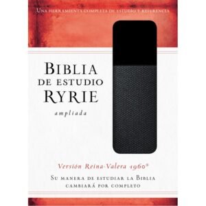Biblia De Estudio Ryrie, Ampliada Dúo Tono Negro, RVR 1960