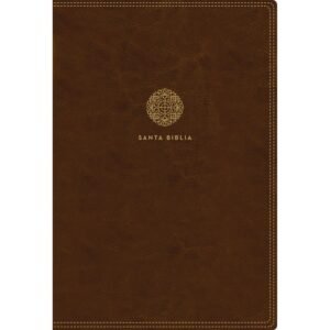 Biblia RVR 1960 Letra Súper Gigante 17 Puntos Café con Cierre e Índice