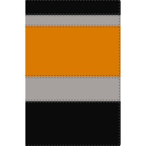 Biblia G3 Bilingue/NVI-NIV/Piel/Negro-Naranja