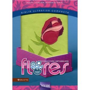 Biblia ultrafina compacta NVI, flores, Rosa