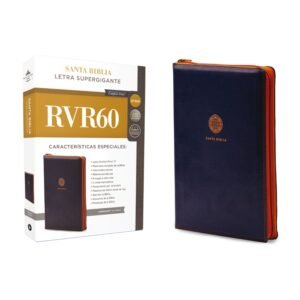 Biblia RVR60 Letra Super Gigante Azul Cierre (18.5)