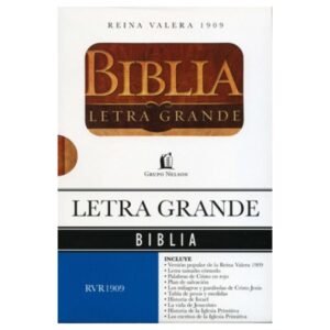 Biblia/RVR1909/Letra Grande/Rustica