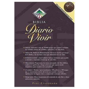Biblia De Estudio Diario Vivir/RVR/Piel Elaborada
