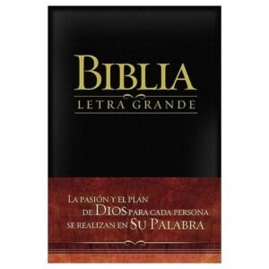 Biblia Letra Grande RV 1909 Piel especial negra