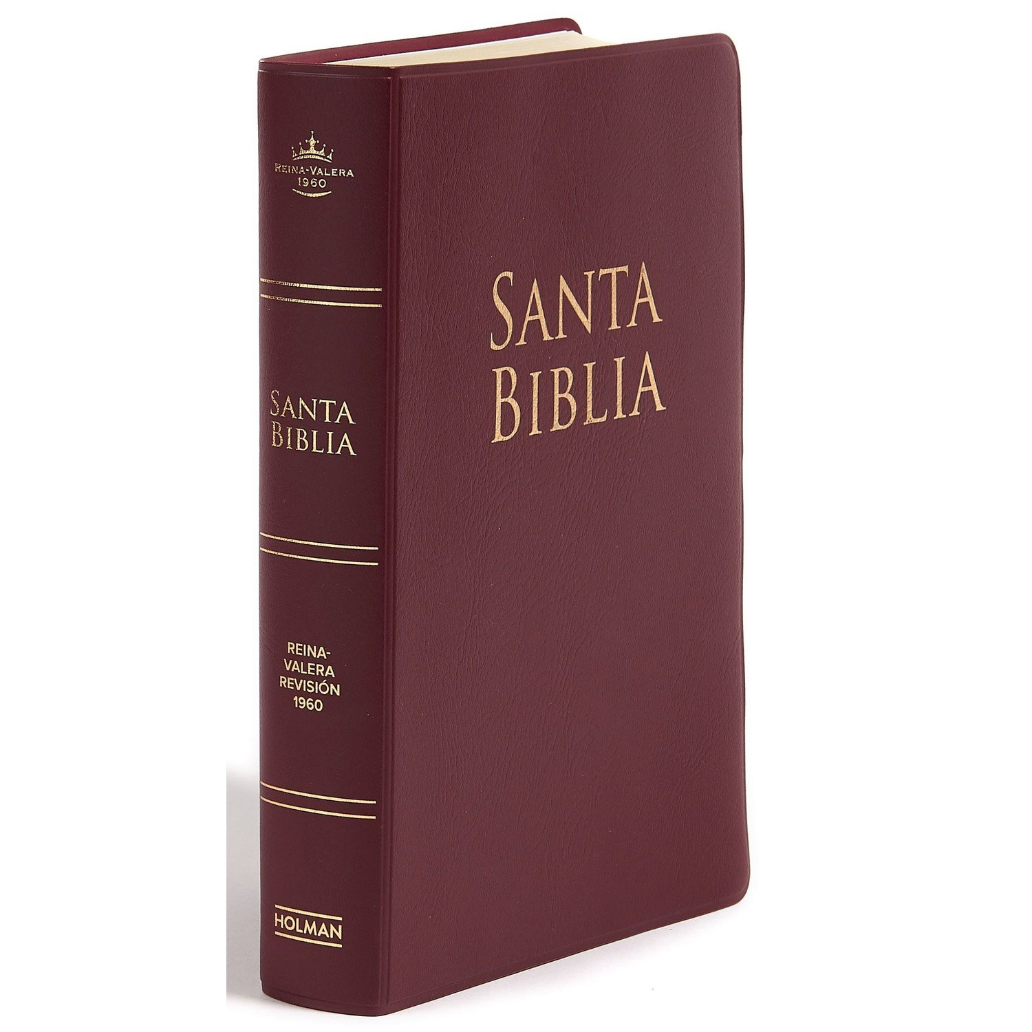 RV60 Biblia letra grande tamaño manual, borgoña vinilo, con forro y cierre 1 RV60 Biblia letra grande tamaño manual, borgoña vinilo, con forro y cierre