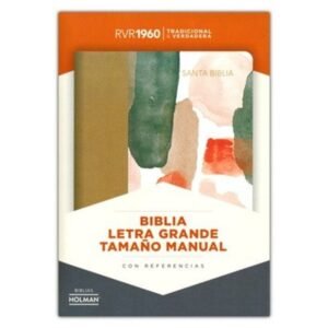 Biblia RVR 1960 Letra Grande Tamaño Manual Multicolor Símil Piel