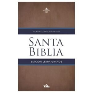 RV60 Biblia Letra grande. Tapa dura. Editorial Vida. Café