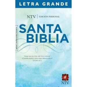 Santa Biblia NTV, Edición personal, letra grande