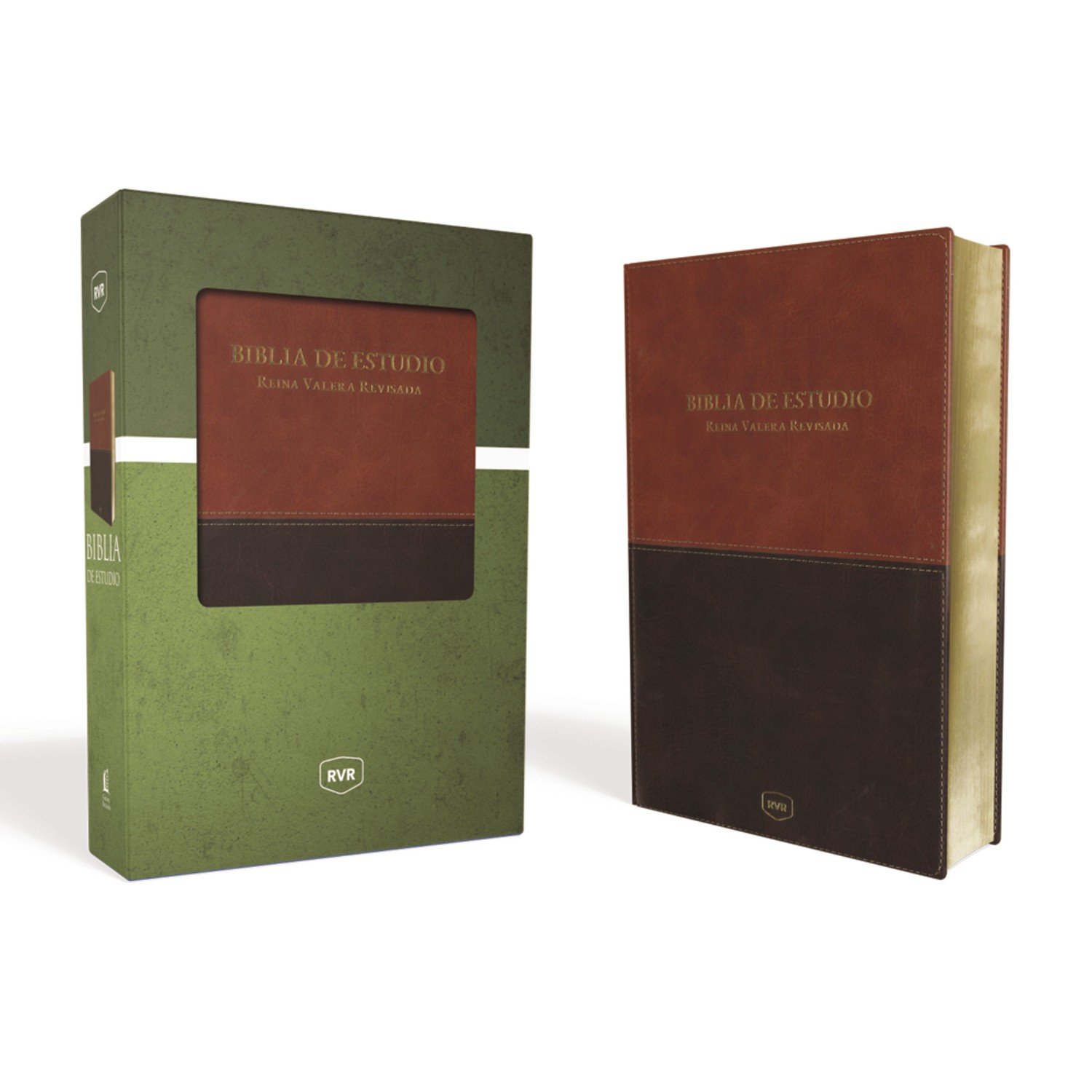 RVR Biblia de estudio imitación piel café 1 RVR Biblia de estudio imitación piel café