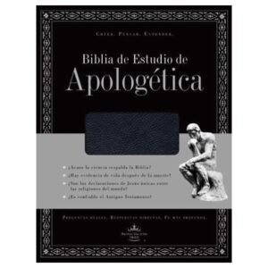 Biblia De Estudio Apologetica/RVR/Piel Fabricada/Negro
