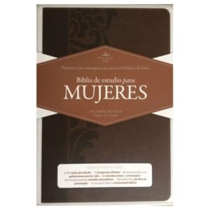 RV60 Biblia de Estudio para Mujeres, Chocolate símil piel con índice