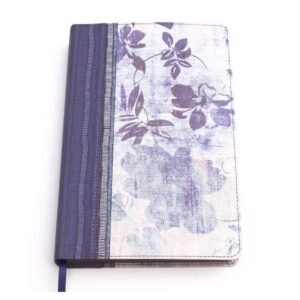 Biblia RVR 1960 de Estudio para Mujer Azul Floreado Tela Impresa con Índice
