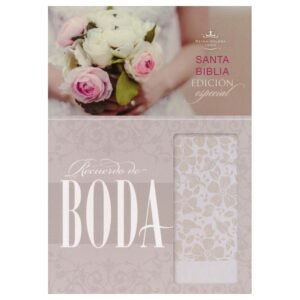 Biblia Recuerdo de Boda / Blanco Floral