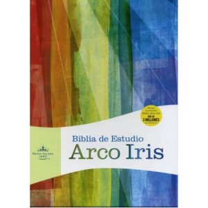 Biblia De Estudio/RVR/Arco Iris/Piel Fabricada/Negro
