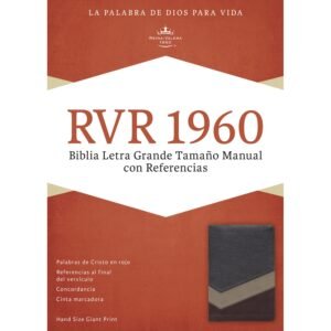 RV60 Biblia LG con referencias marrón bronceado