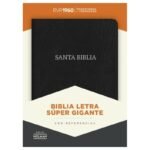 Biblia RVR 1960 Letra Súper Gigante – Negra Piel Fabricada con Índice